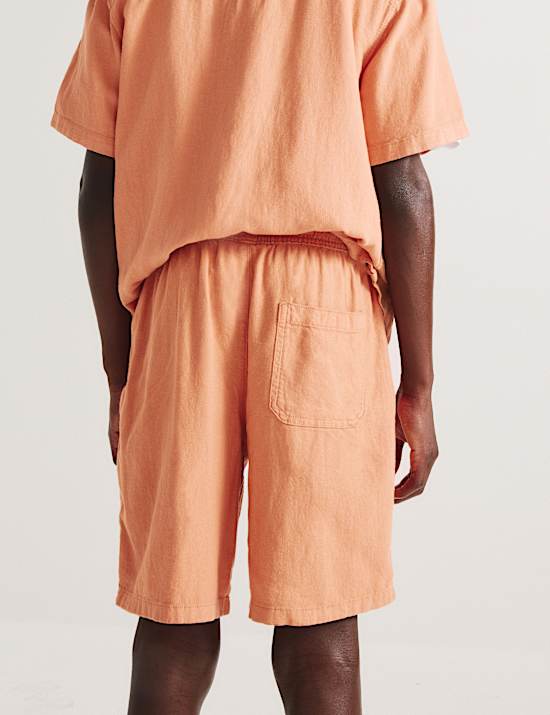 Linnenrijke korte broek (6-16 jaar)