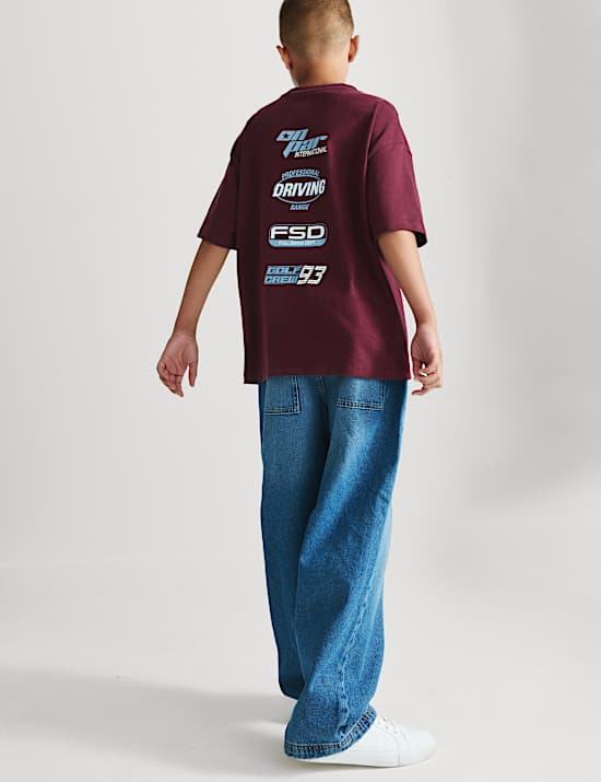 T-shirt 100 % coton avec Golf Logo(du 6 au 16 ans)