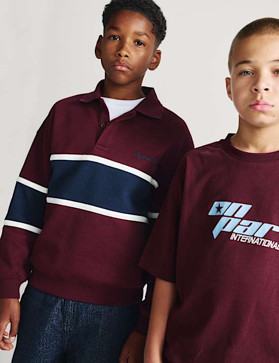 T-shirt 100 % coton avec Golf Logo(du 6 au 16 ans)