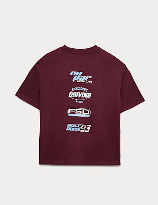 Pure Cotton Golf Logo T-Shirt (6-16 Yrs)