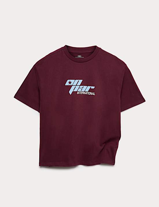 Pure Cotton Golf Logo T-Shirt (6-16 Yrs)