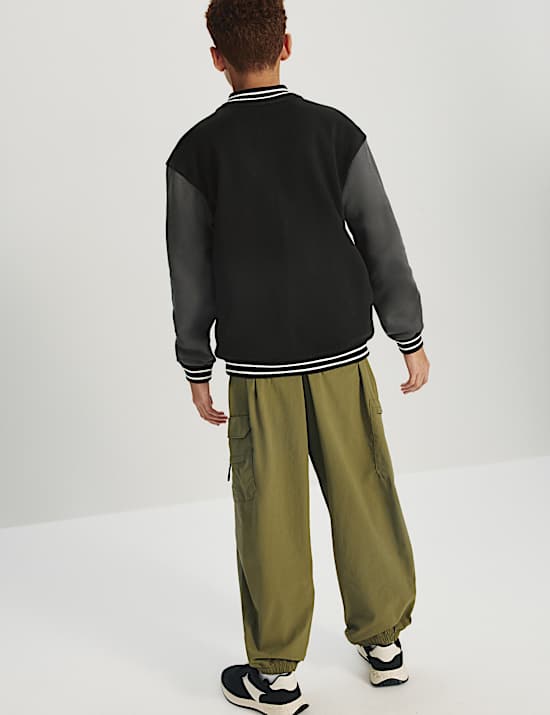 Cotton Rich Graphic Jersey Bomber Sweatshirt (6-16 Yrs)