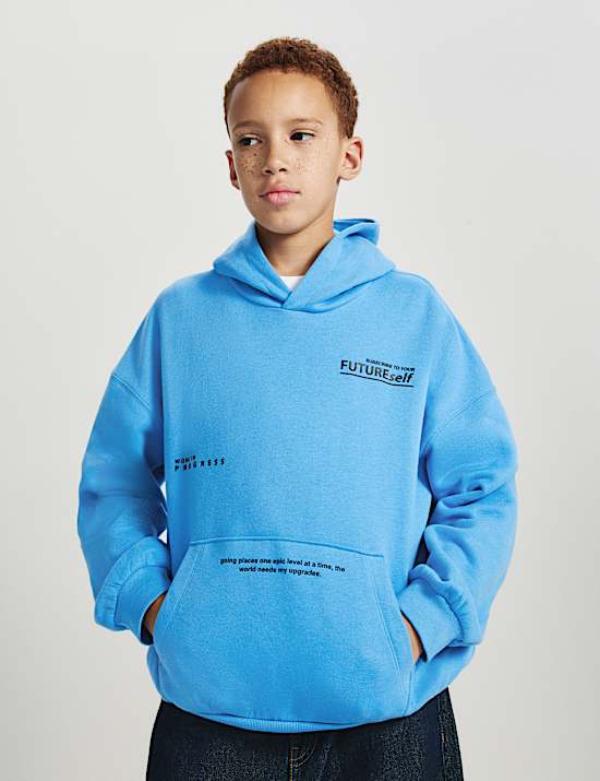 Cotton Rich Graphic Hoodie (6-16 Yrs)