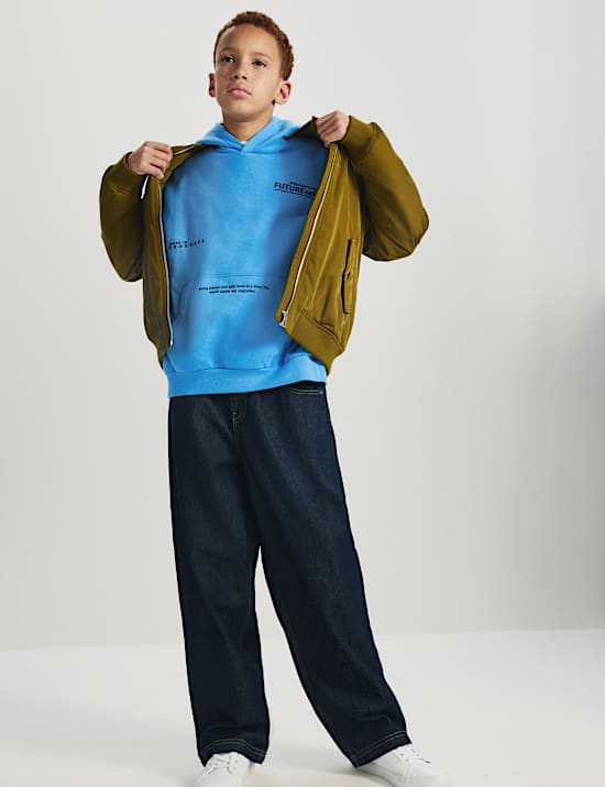 Cotton Rich Graphic Hoodie (6-16 Yrs)