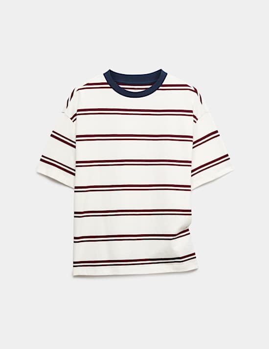 Pure Cotton Striped T-Shirt (6-16 Yrs)