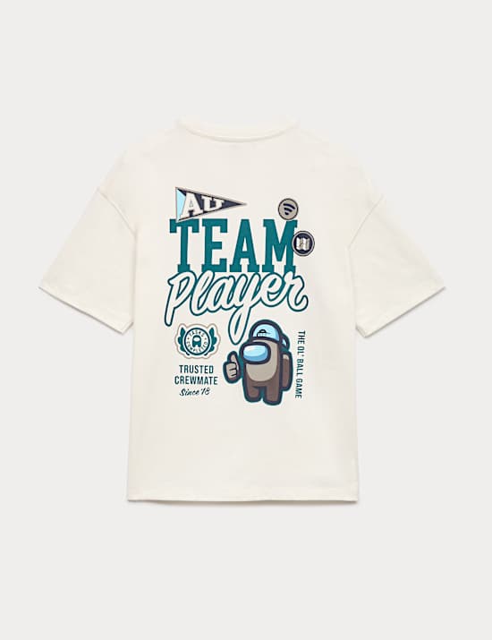 Zuiver katoenen Among Us&trade;-T-shirt (6-16 jaar)