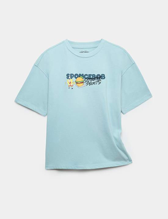 Pure Cotton Spongebob Squarepants&trade; T-Shirt (6-16 Yrs)