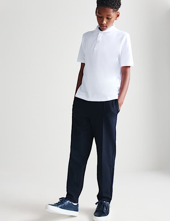 Cotton Blend Pique Joggers (6-16 Yrs)