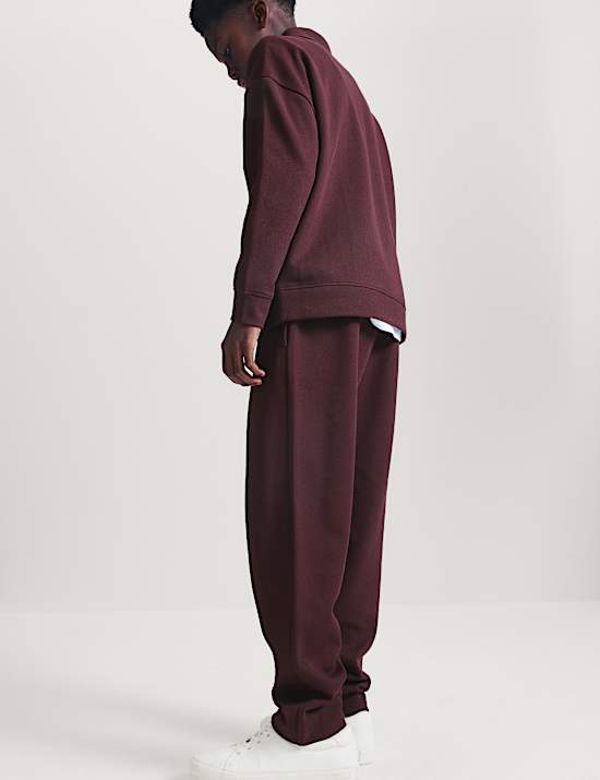 Cotton Blend Pique Joggers (6-16 Yrs)