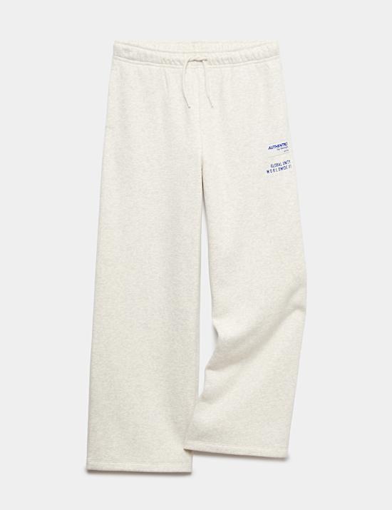Cotton Rich Wide Leg Joggers (6-16 Yrs)