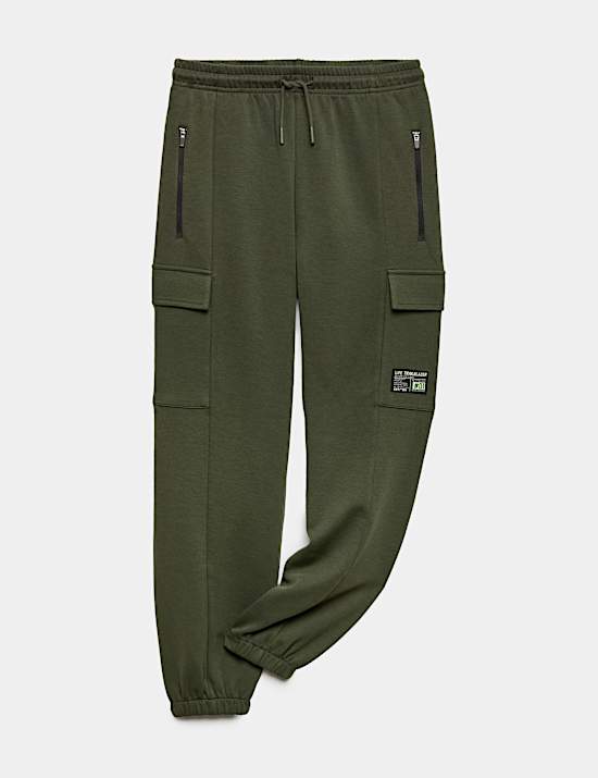 Cotton Rich Cargo Pocket Joggers (6-16 Yrs)