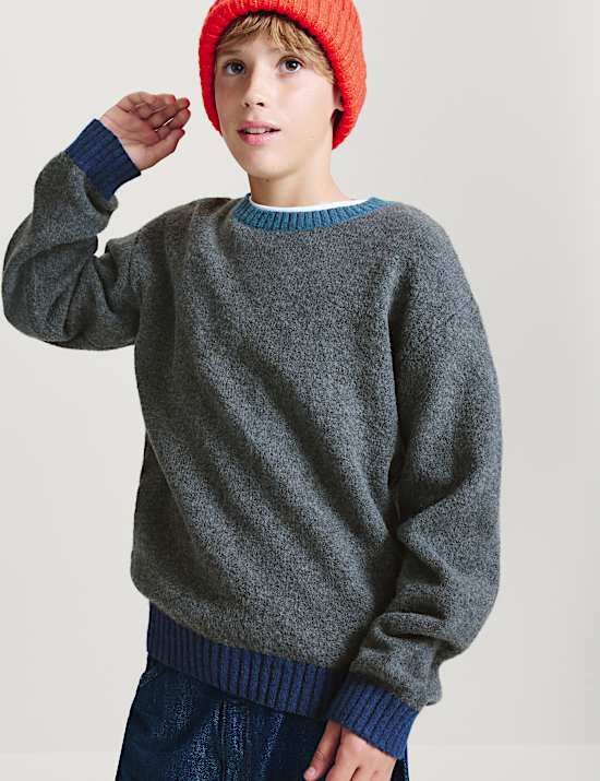 Pull uni en maille