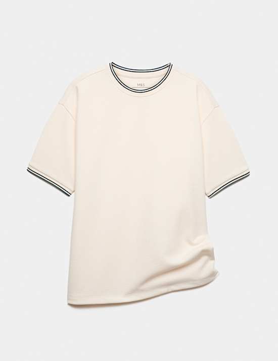 Cotton Blend Pique T-Shirt (6-16 Yrs)