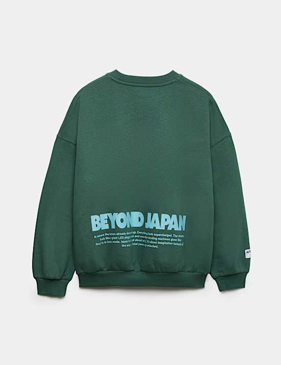 Cotton Rich Graphic Sweatshirt (6-16 Yrs)