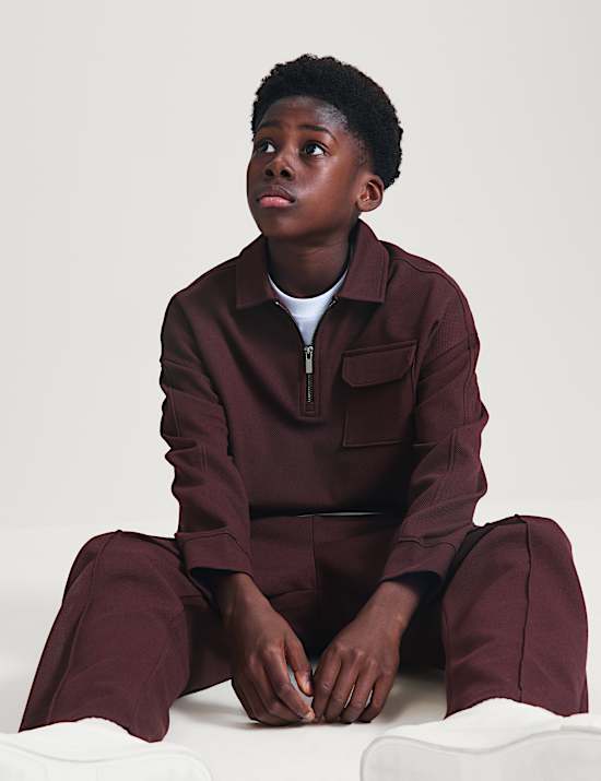 Cotton Blend Pique Polo Shirt (6-16 Yrs)