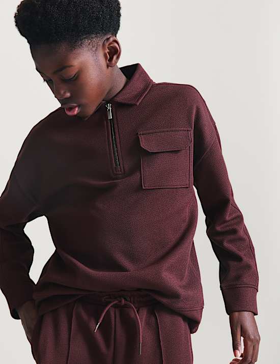 Cotton Blend Pique Polo Shirt (6-16 Yrs)