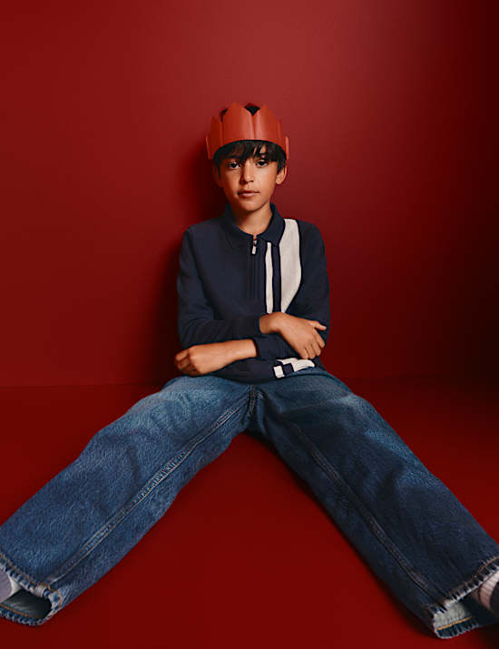 Gestreiftes Poloshirt aus reiner Baumwolle (6&ndash;16 J.)