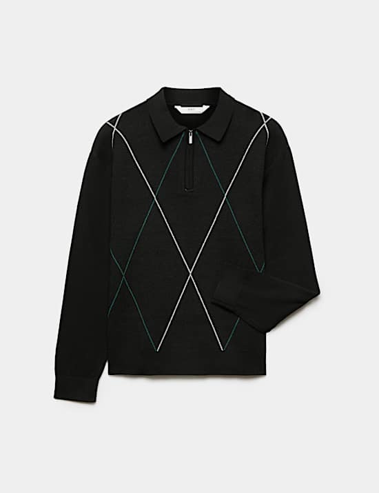 Polo en maille &agrave; motif &eacute;cossais (du 6 au 16 ans)