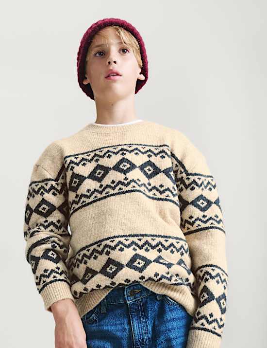 Knitted Fairisle Jumper (6-16 Yrs)
