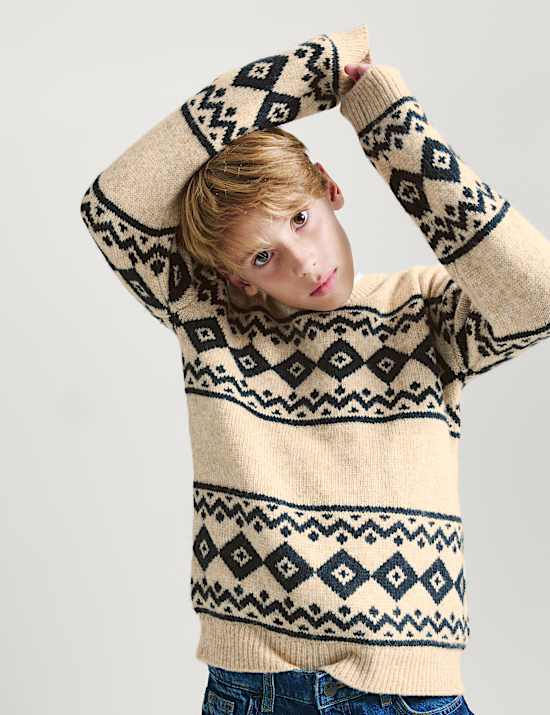 Knitted Fairisle Jumper (6-16 Yrs)