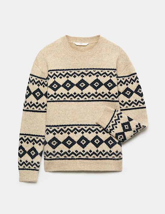 Pull en maille jacquard (du 6 au 14 ans)