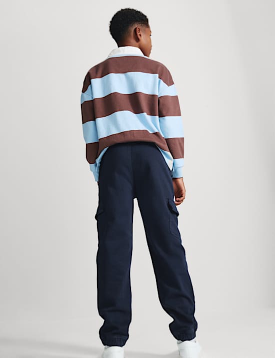 Pantalon cargo en coton extensible (du 6 au 16 ans)
