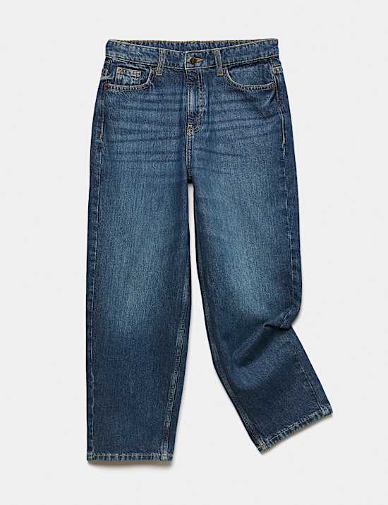 Jeans aus reiner Baumwolle mit ausgestelltem Bein (6&ndash;16 J.)