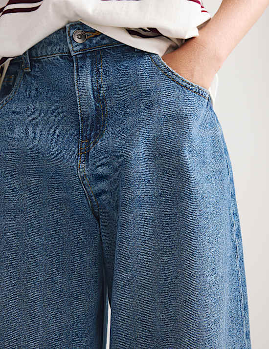 Jean baggy coupe d&eacute;contract&eacute;e 100 % coton (du 6 au 16 ans)