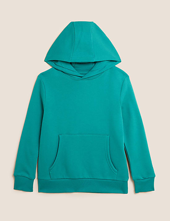 Cotton Hooded Sweatshirt