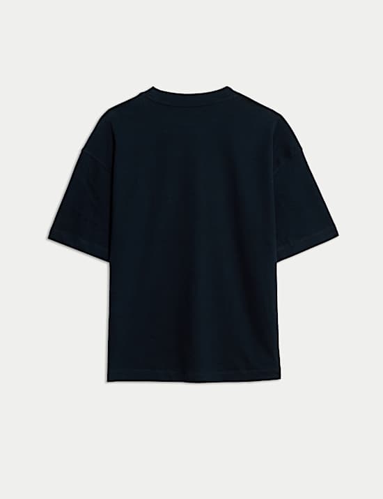 Einfarbiges T-Shirt aus reiner Baumwolle (2–16 J.)