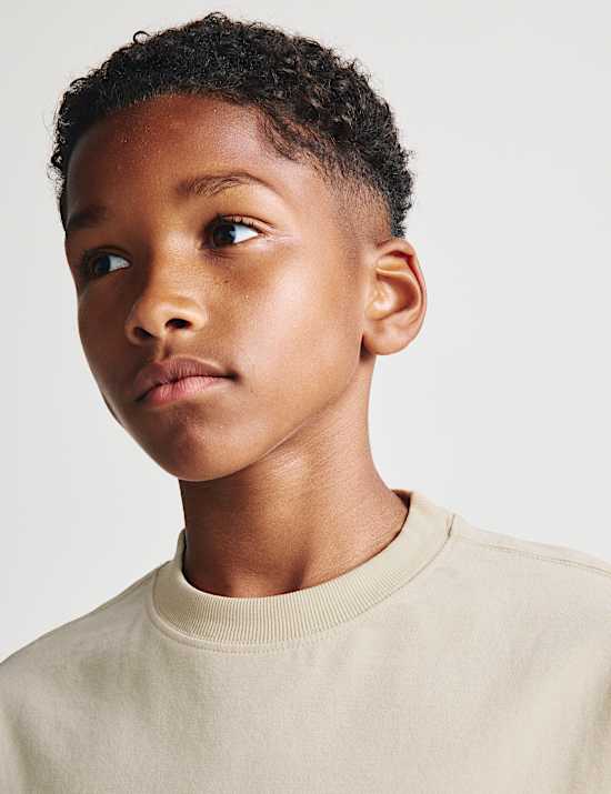 Pure Cotton Plain T-Shirt (6-16 Yrs)