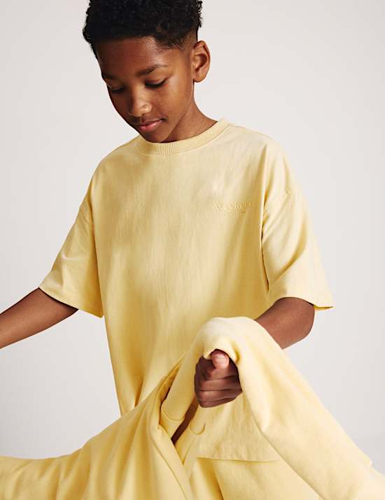 Pure Cotton Plain T-Shirt (6-16 Yrs)