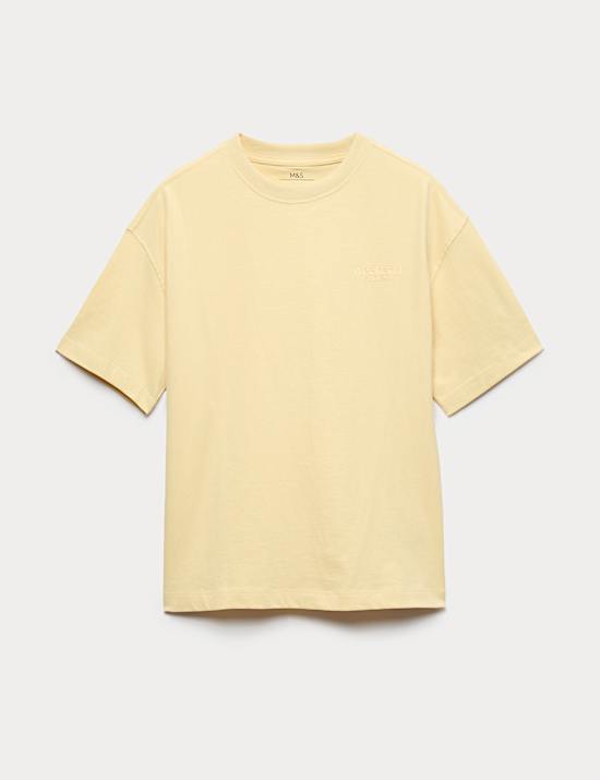 Pure Cotton Plain T-Shirt (6-16 Yrs)