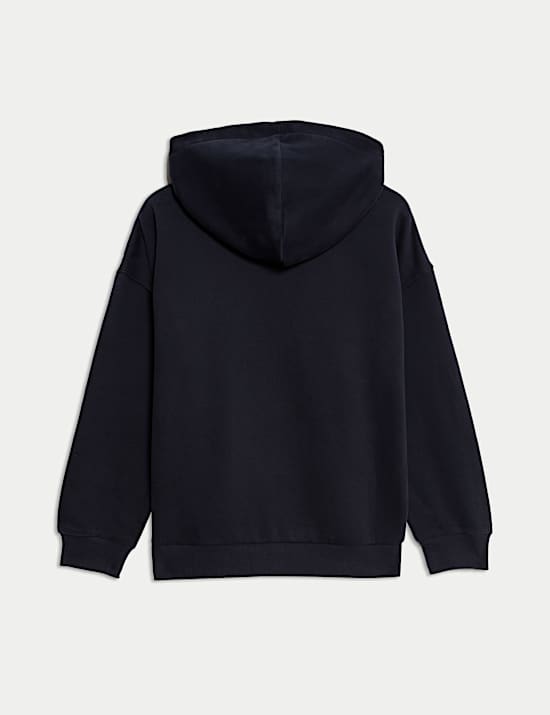 Cotton Rich Plain Hoodie (6-16 Yrs)