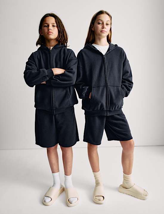 Cotton Rich Elasticated Waist Shorts (6-16 Yrs)