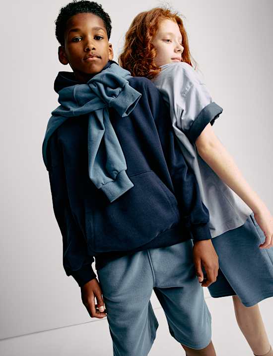 Cotton Rich Elasticated Waist Shorts (6-16 Yrs)