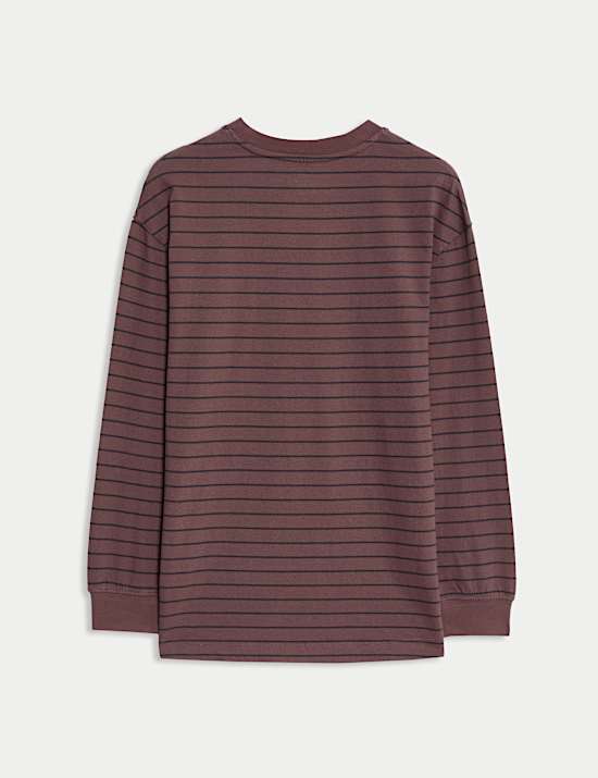 Pure Cotton Striped Top (6-16 Yrs)