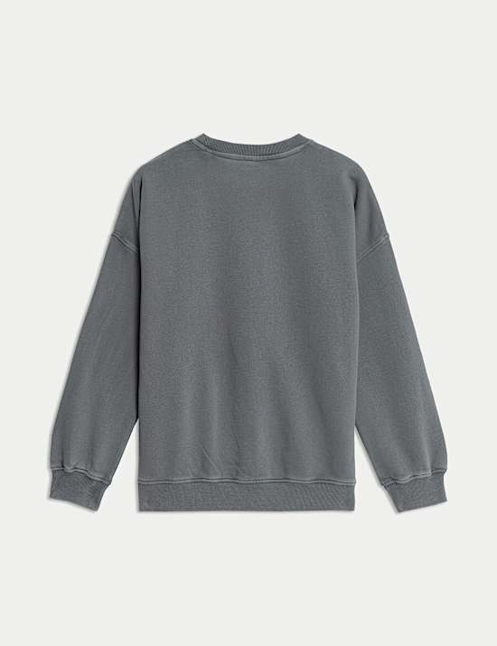 2pc Pure Cotton Graphic Sweatshirt and Shorts (2-16 Yrs)