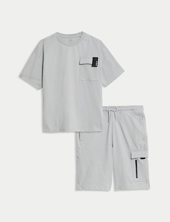 2pc Pure Cotton Sports Top & Bottom Set (2-16 Yrs)