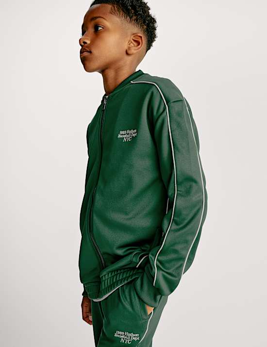 Tricot Slogan Zip Sweatshirt (6-16 Yrs)