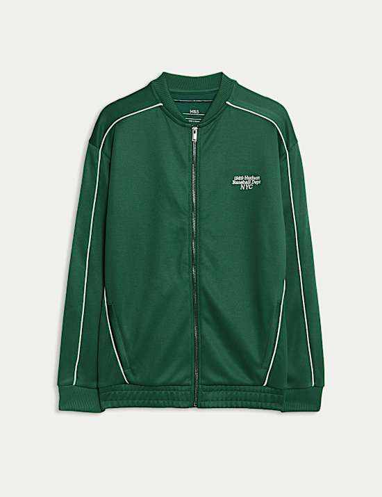 Tricot Slogan Zip Sweatshirt (6-16 Yrs)