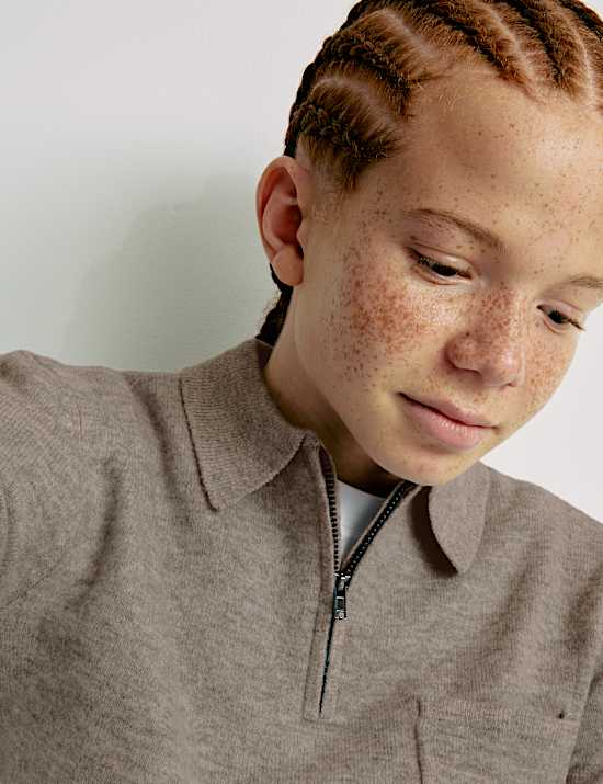 Zip Polo Shirt (2-16 Yrs)