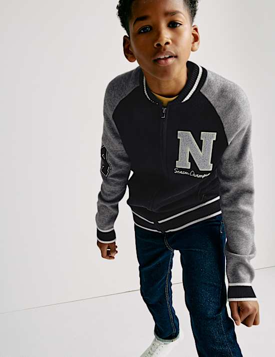 Knitted Zip Cardigan (6-16 Yrs)