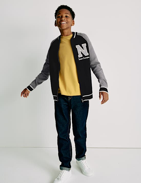 Knitted Zip Cardigan (6-16 Yrs)