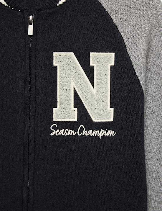 Knitted Zip Cardigan (6-16 Yrs)