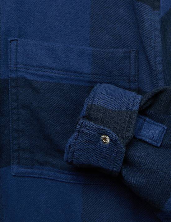 Geruit overhemd van puur katoen (6-16 jaar)