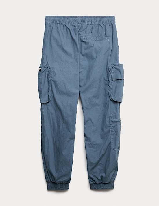 Pure Cotton Lined Cargo Trousers (6-16 Yrs)