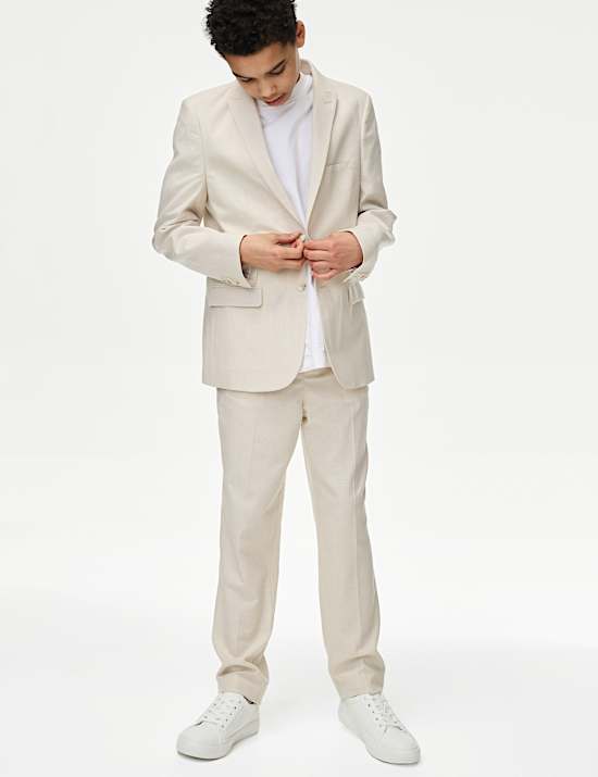 Suit Jacket with Linen (6-16 Yrs)
