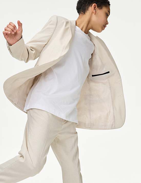 Suit Jacket with Linen (6-16 Yrs)