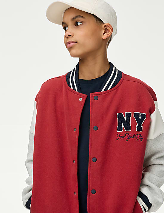 Cotton Rich New York Bomber Jacket (6-16 Yrs)